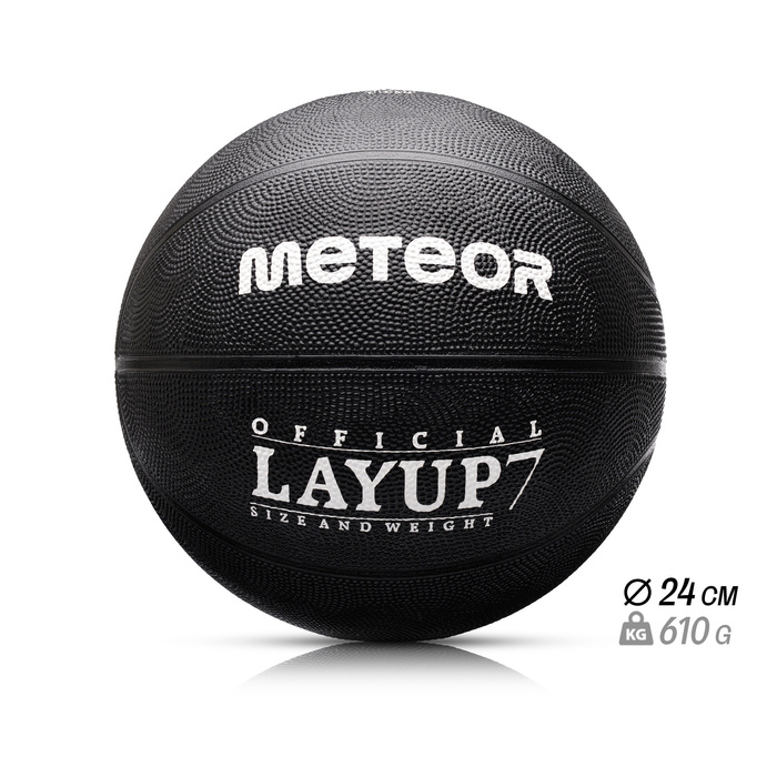 PIŁKA KOSZOWA METEOR LAYUP #7 czarna