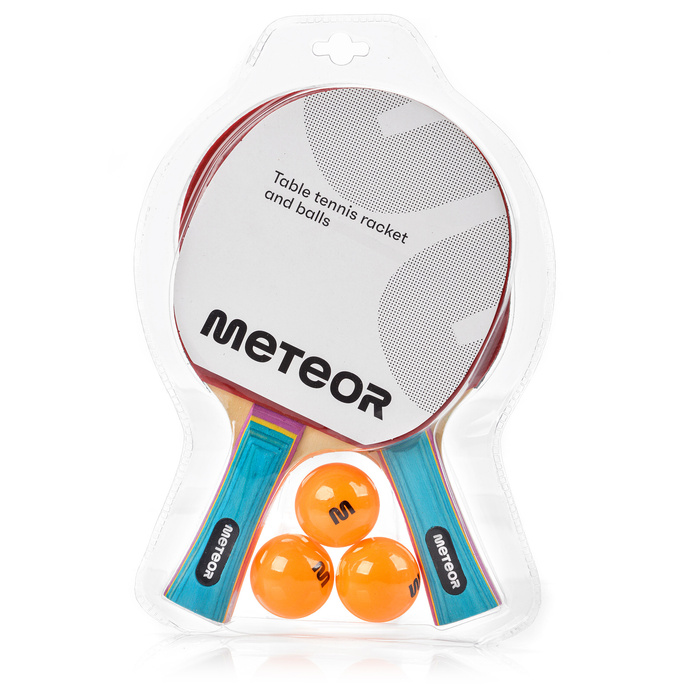 Zestaw do tenisa stołowego Meteor 2 rakietki Zephyr * 3 piłeczki
