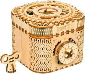 ROBOTIME Drewniany Model Puzzle 3D Skrzynia skarbów