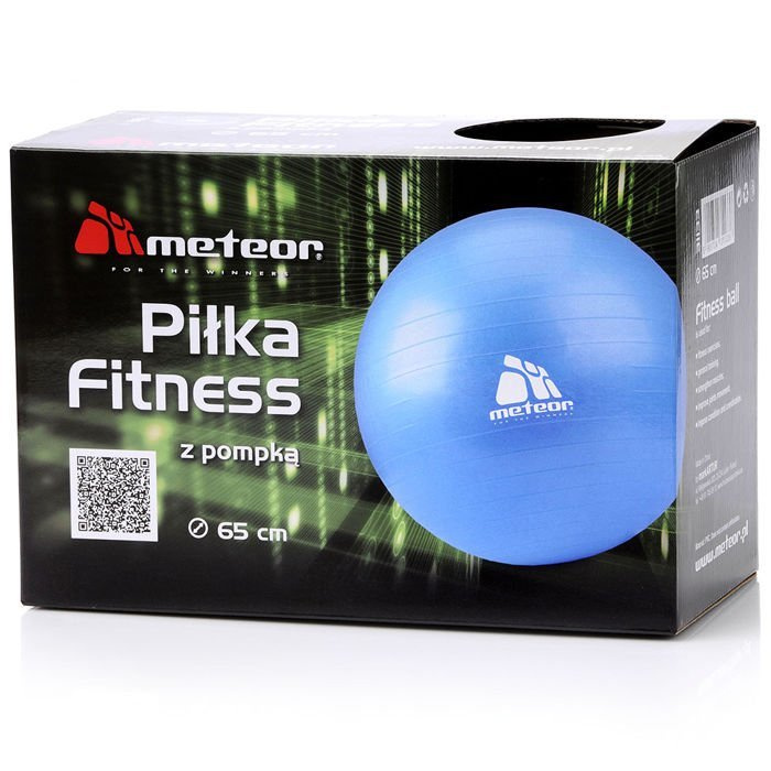 PIŁKA FITNESS METEOR 65 cm Z POMPKĄ