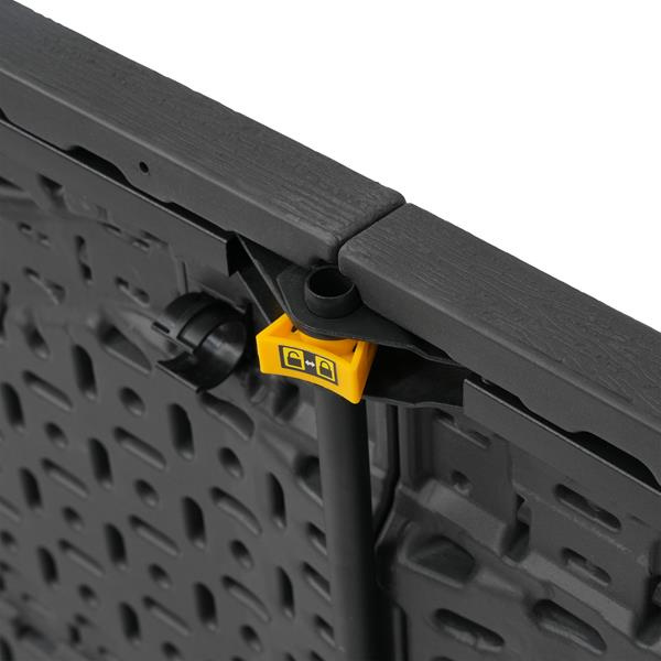 NC1618 STÓŁ TURYSTYCZNY 180 CM ANTRACYT NILS CAMP