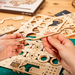 ROBOTIME Drewniany Model Puzzle 3D Lokomotywa