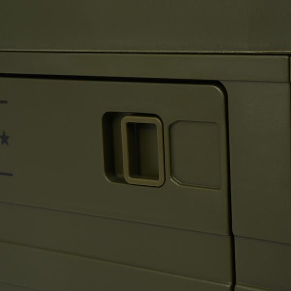 NCB4004 SKŁADANA SKRZYNIA KEMPINGOWA Z POKRYWĄ ZIELONA 50L NILS CAMP