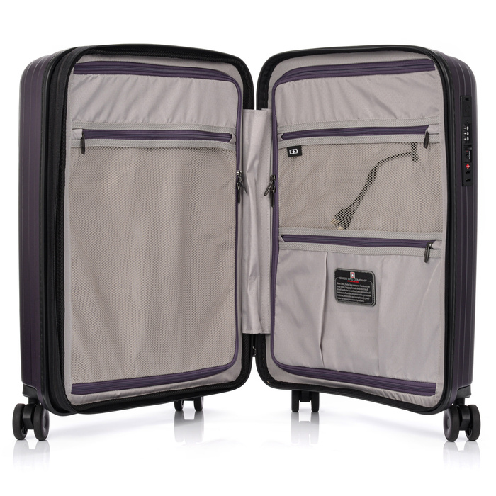 Walizka Kabinowa SwissBags Echo 55cm Fioletowa
