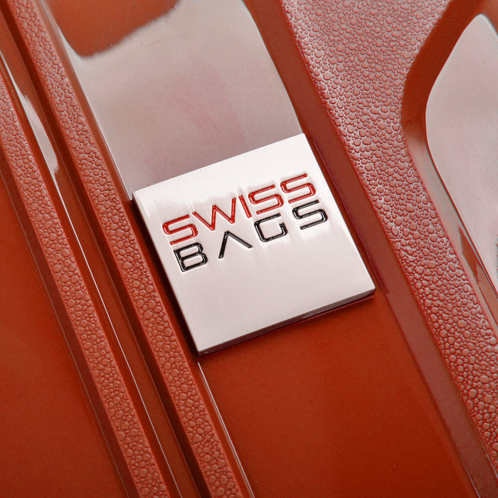 Średnia walizka SwissBags Tourist 65 cm czerwony