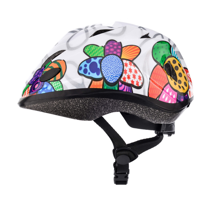Kask rowerowy Meteor KS07 M 52-56 cm Colourful flowers