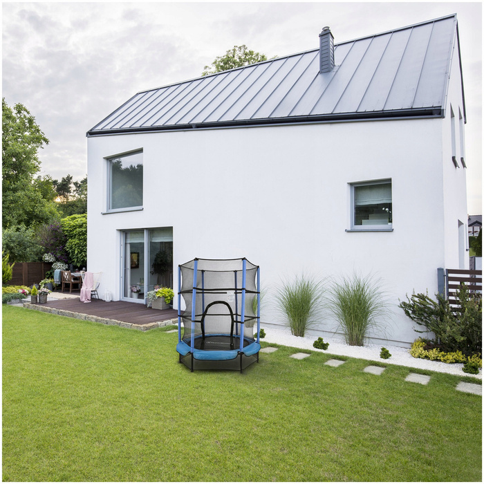 TRAMPOLINA DOMOWA 140 CM Z SIATKĄ DLA DZIECI 3-6L