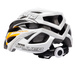 Kask rowerowy Meteor Gruver S 52-56 cm czarny/biały/pomarańczowy