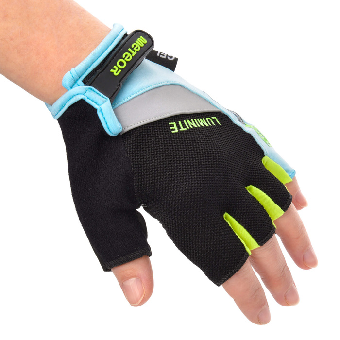 Rękawiczki rowerowe Meteor Gel GX38 XXL niebiesko-zielony