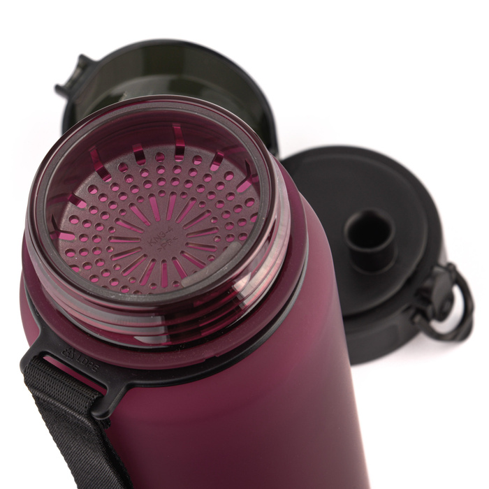 Bidon sportowy Meteor 650 ml bordowy