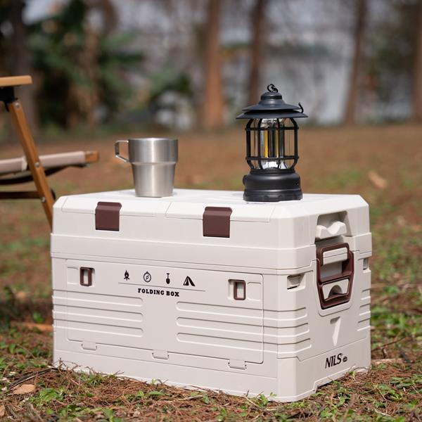 NCB4003 SKŁADANA SKRZYNIA KEMPINGOWA Z POKRYWĄ NILS CAMP