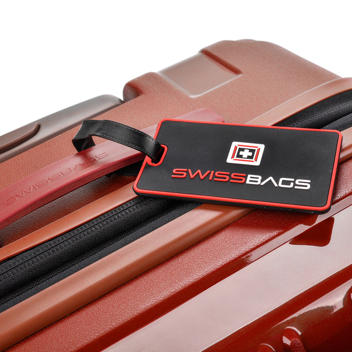 Średnia walizka SwissBags Tourist 65 cm czerwony