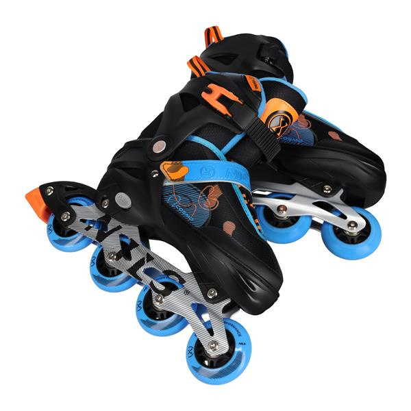 NA13808 ŁYŻWOROLKI COSMO NIEBIESKIE ROZM. M(34-37) NILS EXTREME