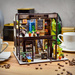 LITTLE STORY Składany Drewniany Domek Model Puzzle 3D Corner Coffe House