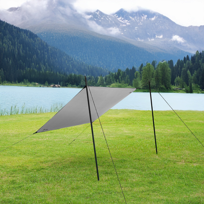 NC17111 TARP PŁACHTA BIWAKOWA KEMPINGOWA 230X140 CM NIEBIESKI NILS CAMP