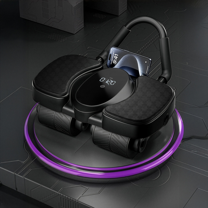 KA40 AUTOMATYCZNE KOŁO DO ĆWICZEŃ MIĘŚNI BRZUCHA Z PODPARCIEM I WYŚWIETLACZEM HMS