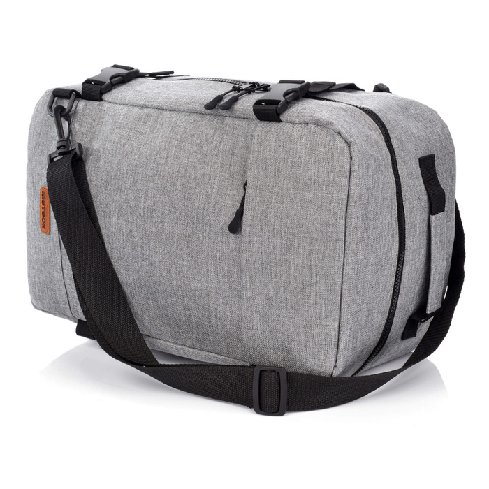 Plecak kabinowy Meteor Hermod 20 l szary melanż