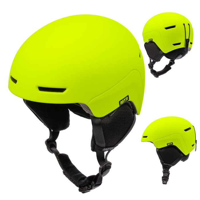 Kask narciarski Meteor Avalo M 55-58 cm neonowy żółty