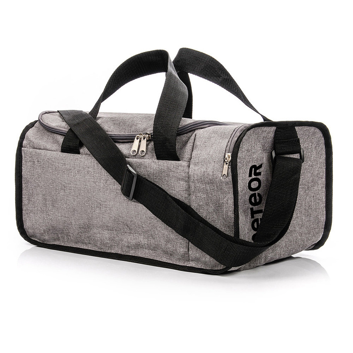 Torba fitness Meteor Nepr szary melanż/czarny