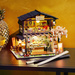 LITTLE STORY Składany Drewniany Model Puzzle 3D DIY Sushi House