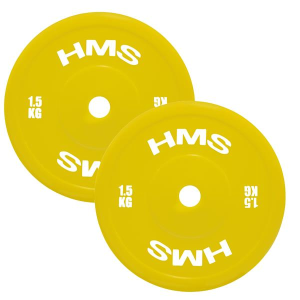 TPP ZESTAW TALERZY OLIMPIJSKICH TECHNICZNYCH PE 2 x 1.5 - 5 KG (18 KG) HMS