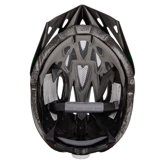 Kask rowerowy Meteor Gruver S 52-56 cm czarny/zielony