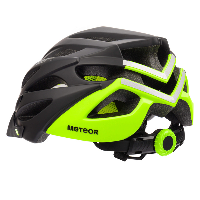 Kask rowerowy Meteor Marven S 52-56 cm czarny/zielony