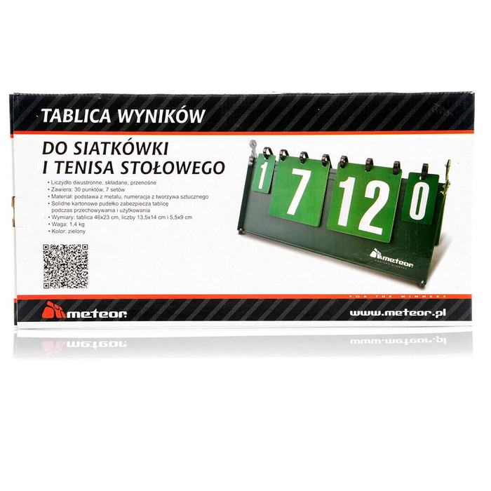 Tablica wyników do siatkówki i tenisa stołowego Meteor 1-30 pkt 1-7 set