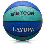 PIŁKA KOSZOWA METEOR LAYUP #6 niebieska