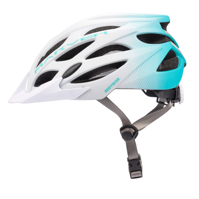 Kask rowerowy Meteor Marven M 55-58 cm biały/niebieski