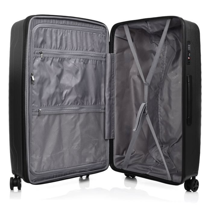 Duża walizka SwissBags Ibiza 74 cm czarny