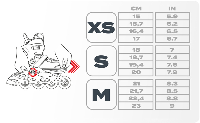 Rolki 4w1 Meteor Mermaid XS 27-30