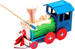 ROBOTIME Model Puzzle 3D Do Malowania Farby Lokomotywa