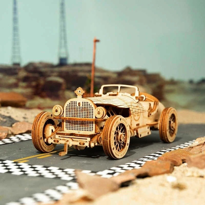 ROBOTIME Drewniany Model Puzzle 3D Klasyczne Auto