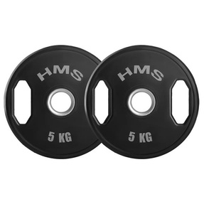 TOG05 2 x 5 KG TALERZ OLIMPIJSKI OGUMOWANY 2 x 5 KG HMS