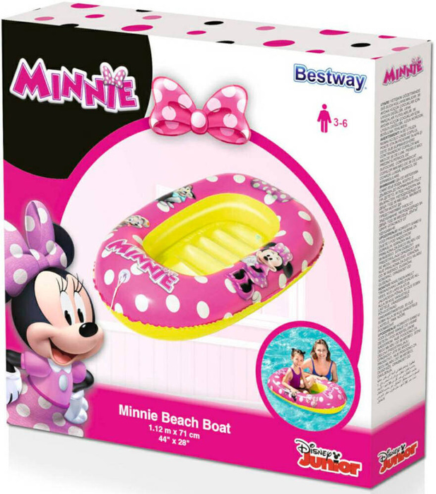  Ponton nadmuchiwany dla dzieci MINNIE BEACH BOAT Aqua Speed 112 x 71 cm