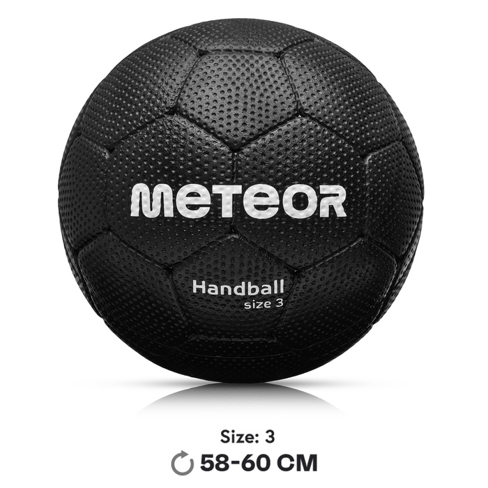 Piłka ręczna Meteor Magnum męska 3 czarny
