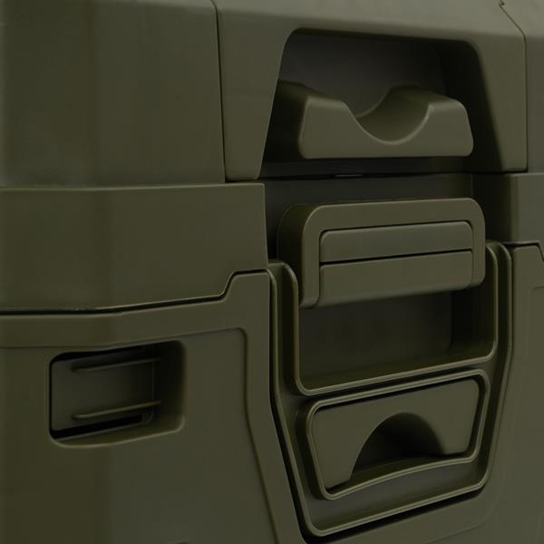 NCB4003 SKŁADANA SKRZYNIA KEMPINGOWA Z POKRYWĄ ZIELONA NILS CAMP