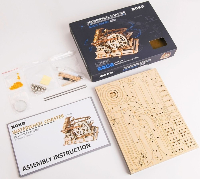 ROBOTIME Drewniany Model Puzzle 3D Tor Mechaniczny LG501