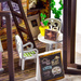 LITTLE STORY Składany Drewniany Domek Model Puzzle 3D Corner Coffe House