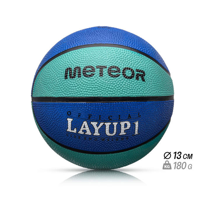 PIŁKA KOSZOWA METEOR LAYUP #1 niebieska