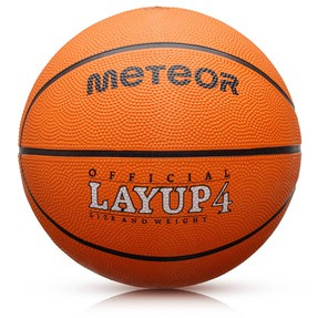 Piłka koszowa Meteor Layup #4 pomarańczowa