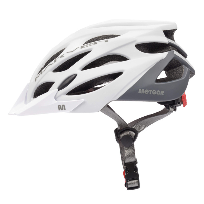 Kask rowerowy Meteor Marven M 55-58 cm biały/szary