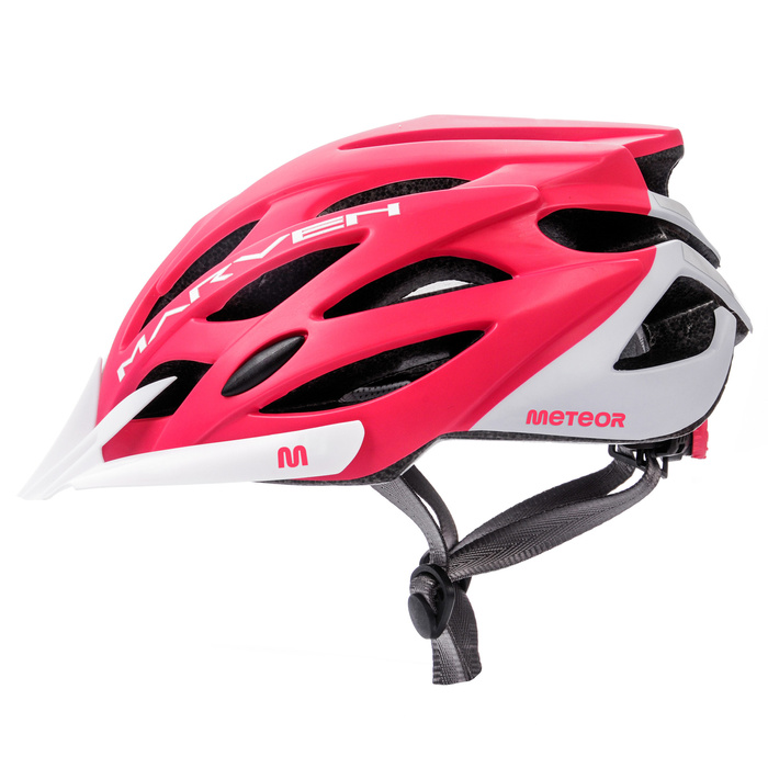 Kask rowerowy Meteor Marven L 58-61 cm koralowy/biały