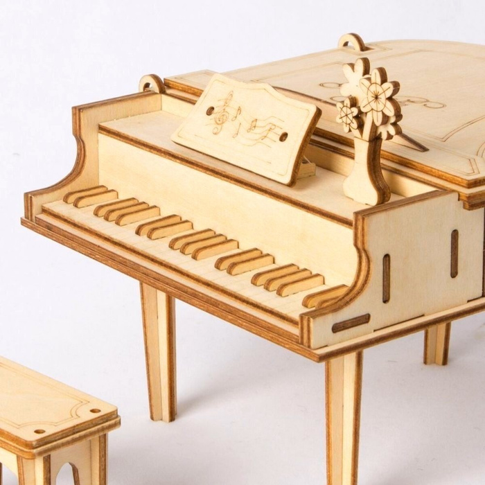 ROBOTIME Drewniany Model Puzzle 3D Pianino