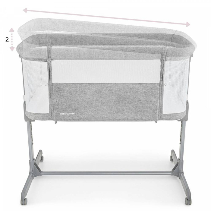 Łóżeczko dostawne turystyczne Moby System LUNA 3w1