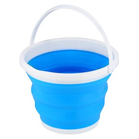 NC1731 WIADRO SKŁADANE NIEBIESKIE 10L NILS CAMP