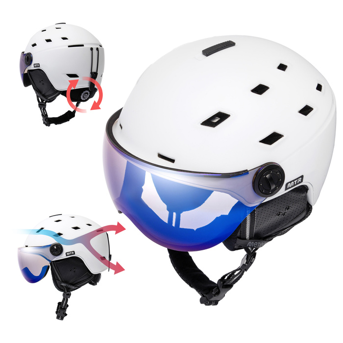 Kask narciarski Meteor Glide L 58-61 cm biały