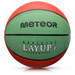 PIŁKA KOSZOWA METEOR LAYUP #4 czerwono-zielona