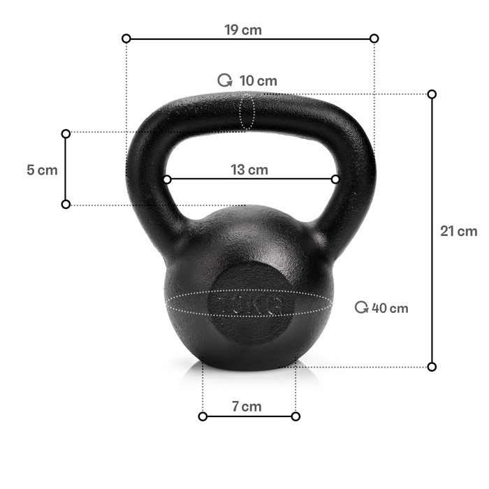 Kettlebell żeliwny Meteor 10kg